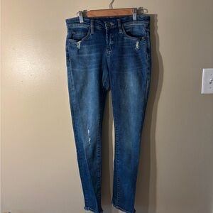Blank NYC Distressed Blue Skinny Jeans